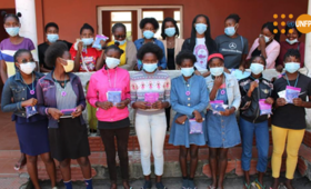 Workshop participants, on Menstrual Management, in Lunda Sul province, Angola.