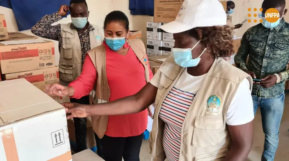 UNFPA continua dando sequência a entrega de Kits de dignidade nas províncias mais a Sul de Angola.